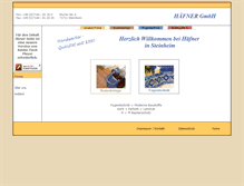 Tablet Screenshot of haefner-gmbh-steinheim.de